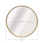 Miroir rond bois naturel Nordik INSPIRE diam.62 cm