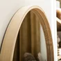 Miroir rond bois naturel Nordik INSPIRE diam.62 cm