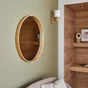 Miroir rond bois naturel Nordik INSPIRE diam.62 cm