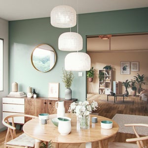 Miroir rond bois naturel Nordik INSPIRE diam.62 cm