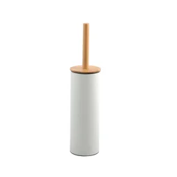 Pot balai wc à poser SPIRELLA Adonis blanc bambou