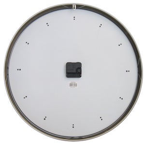 Horloge style moderne, diam. 50 cm, blanc et doré