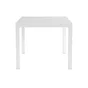 Table de jardin carré, NATERIAL Lyra, 6 personnes, blanc
