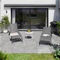 Bain de soleil en aluminium, NATERIAL Lyra, gris/argent