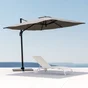 Bain de soleil en aluminium NATERIAL Lyra, blanc