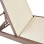 Bain de soleil en aluminium, NATERIAL Aquila, marron