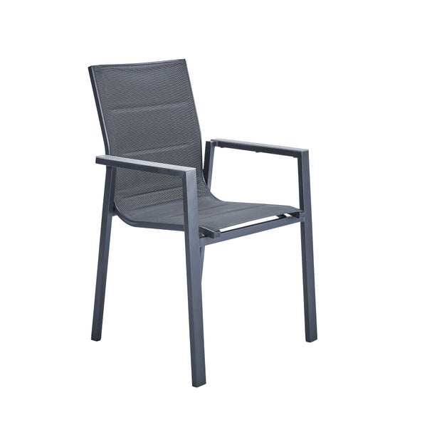 Fauteuil de jardin Orion gamma en aluminium, NATERIAL, gris / argent