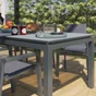 Fauteuil de jardin Orion gamma en aluminium, NATERIAL, gris / argent