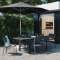 Chaise de jardin en aluminium, NATERIAL Orion beta, gris/argent