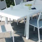 Chaise de jardin en aluminium, NATERIAL Orion beta, blanc