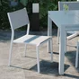 Chaise de jardin en aluminium, NATERIAL Orion beta, blanc