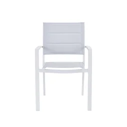 Fauteuil de jardin en aluminium, NATERIAL Orion beta, blanc