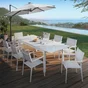Fauteuil de jardin en aluminium, NATERIAL Orion beta, blanc