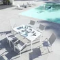 Fauteuil de jardin en aluminium, NATERIAL Orion beta, blanc