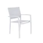 Fauteuil de jardin en aluminium, NATERIAL Orion beta, blanc