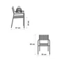 Fauteuil de jardin en aluminium, NATERIAL Orion alpha, gris/argent