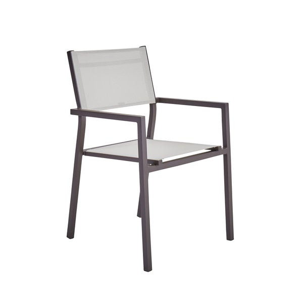 Fauteuil de jardin en aluminium, NATERIAL Orion alpha, marron