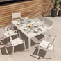Fauteuil de jardin en aluminium, NATERIAL Orion alpha, blanc