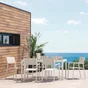 Fauteuil de jardin en aluminium, NATERIAL Orion alpha, blanc