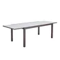 Table de jardin rectangulaire, NATERIAL Lyra, 10 personnes, marron