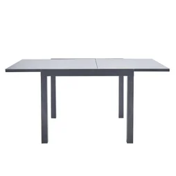 Table de jardin rectangulaire, NATERIAL Lyra, 6 personnes, gris/argent