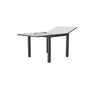 Table de jardin rectangulaire, NATERIAL Lyra, 6 personnes, gris/argent