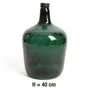 Vase verre recyclée, jeanne, vert, l.24 x H.40 cm
