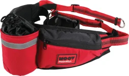 Ceinture jogging pour laisse chien Moov rouge
