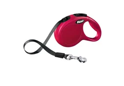Laisse chien flexi classic sangle XS, 3 m rouge