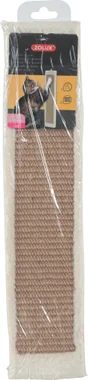 Griffoir mural à fixer sisal/peluche 12x56/ep 2,5cm beige