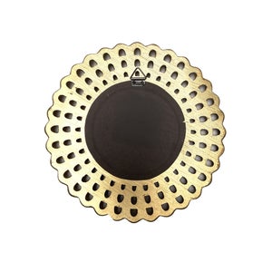 Miroir rond résine doré Cléa diam.21.5 cm