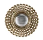 Miroir rond résine doré Cléa diam.21.5 cm