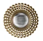 Miroir rond résine doré Cléa diam.28.8 cm