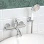 Mitigeur de bain Charm, avec flexible et pommeau brillant / chromé, SENSEA