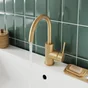 Mitigeur lavabo, SENSEA Loa L, or brossé