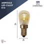 Ampoule incandescent poire E14, 80Lm = 15W, blanc chaud, TIBELEC