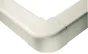 Angle extérieur pour goulotte à l'unité, 140 x 90 mm ivoire