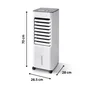 Ventilateur rafraichisseur d'air mobile EQUATION Block 50W