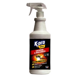 Insecticide anti-rampants pulvérisateur cafard et araignée, K.PRO, 1 litre