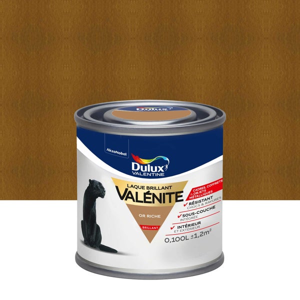 Peinture boiserie, radiateur or riche brillant DULUX VALENTINE Valenite 0.1l