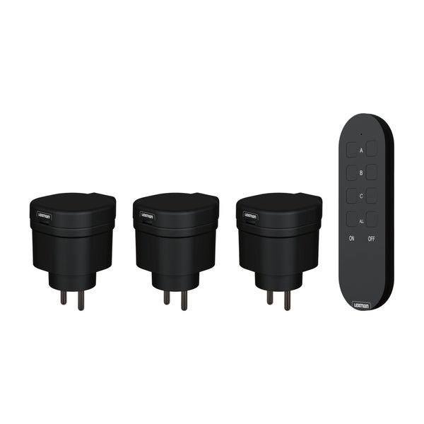 Lot de 3 prises extérieur, avec télécommande, LEXMAN, 3000 W