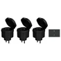 Lot de 3 prises extérieur, avec télécommande, LEXMAN, 3000 W