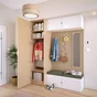 Lot de 2 poignées INSPIRE pour meubles Evo'm Oslo blanches mat 45mm
