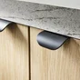 Lot de 2 poignées INSPIRE pour meubles Evo'm Oslo noires mat 45mm