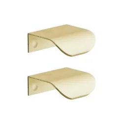 Lot de 2 poignées INSPIRE pour meubles Evo'm Oslo laiton brossé 45mm