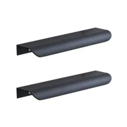 Lot de 2 poignées INSPIRE pour meubles Evo'm Oslo noires mat 180mm