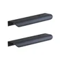 Lot de 2 poignées INSPIRE pour meubles Evo'm Oslo noires mat 180mm
