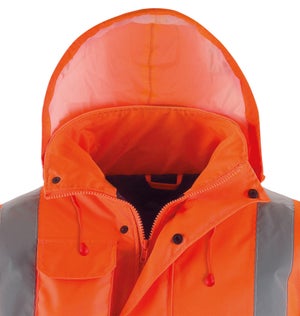 Parka haute visibilité orange taille M KAPRIOL