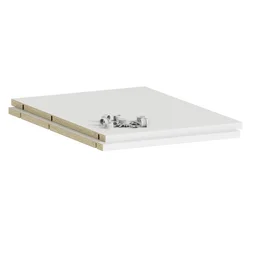 Lot de 2 Etagère pour caisson SPACEO Evo'm blanc L.36.8 x P.52 cm