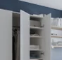 Lot de 2 Etagère pour caisson SPACEO Evo'm blanc L.36.8 x P.52 cm